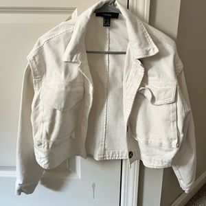 Women’s white jean jacket